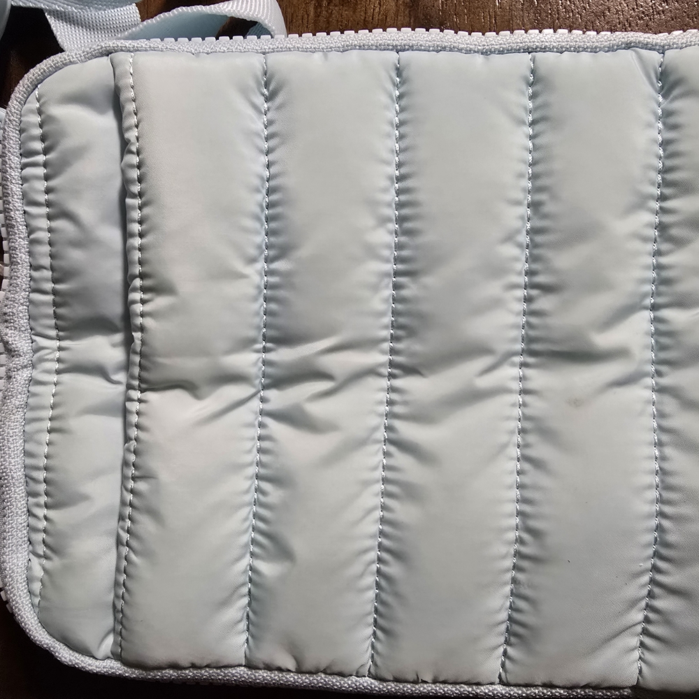 Reebok Gray Quilted Crossbody Bag